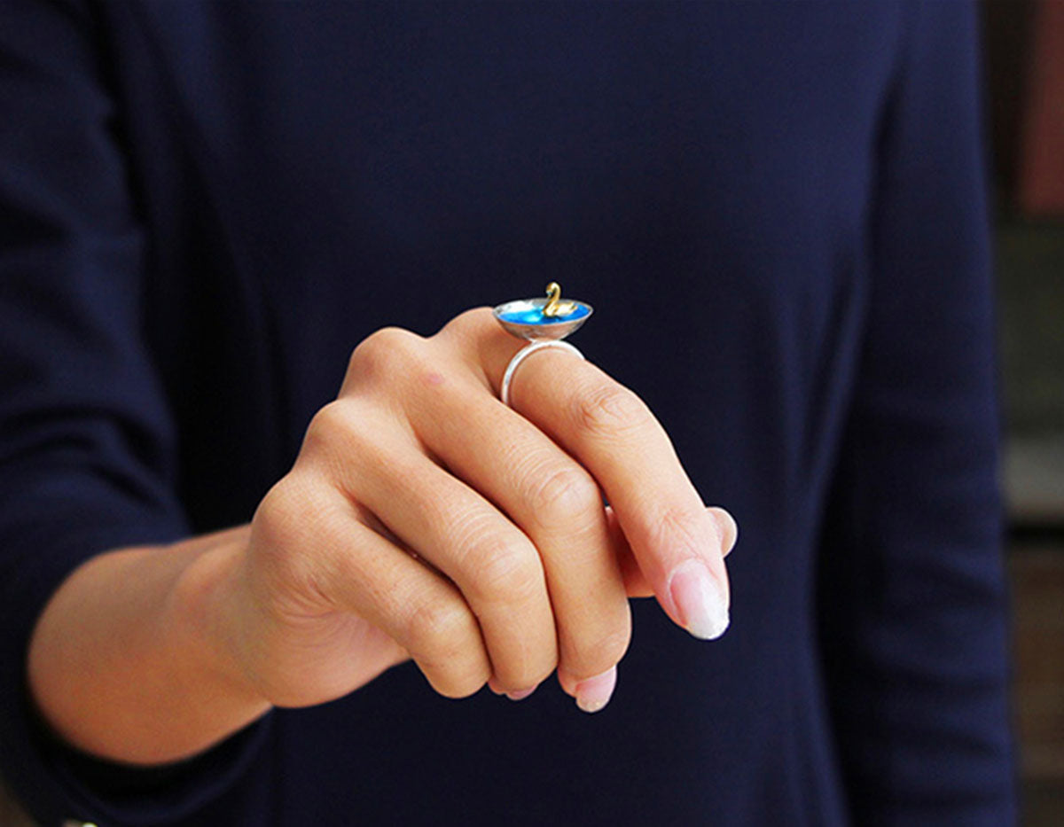 Elysian Swan Embrace Ring