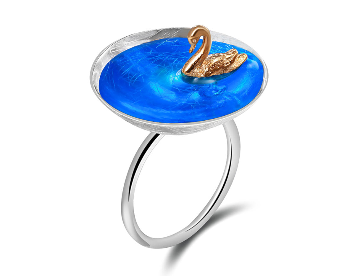 Elysian Swan Embrace Ring