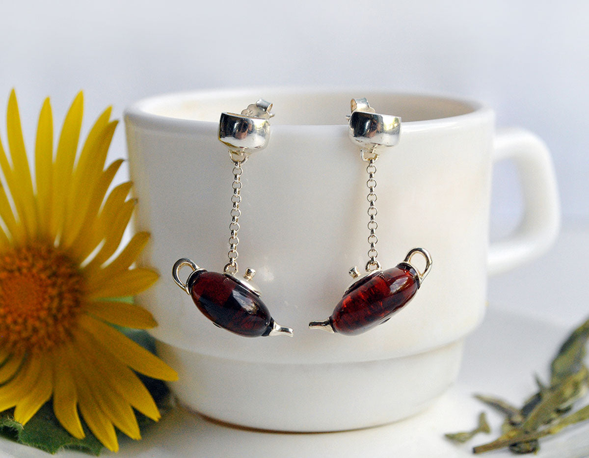 Serenade of Tealeaves Earrings